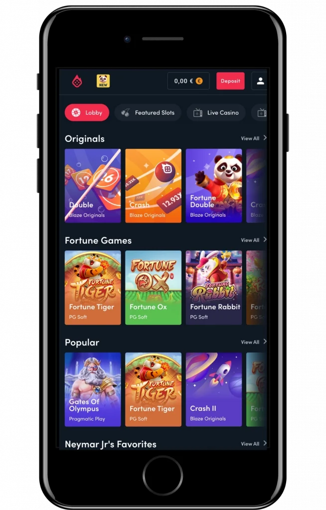 Blaze: Мобильная версия